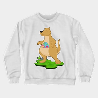 Kangaroo Easter Easter Eggs Crewneck Sweatshirt